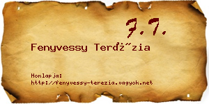 Fenyvessy Terézia névjegykártya
